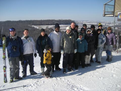 group photo pre ski